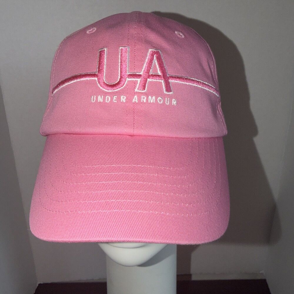 Under Armour US Free Fit Pink Cotton Women's OSFA Adjustable Cap Hat